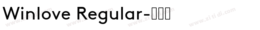 Winlove Regular字体转换